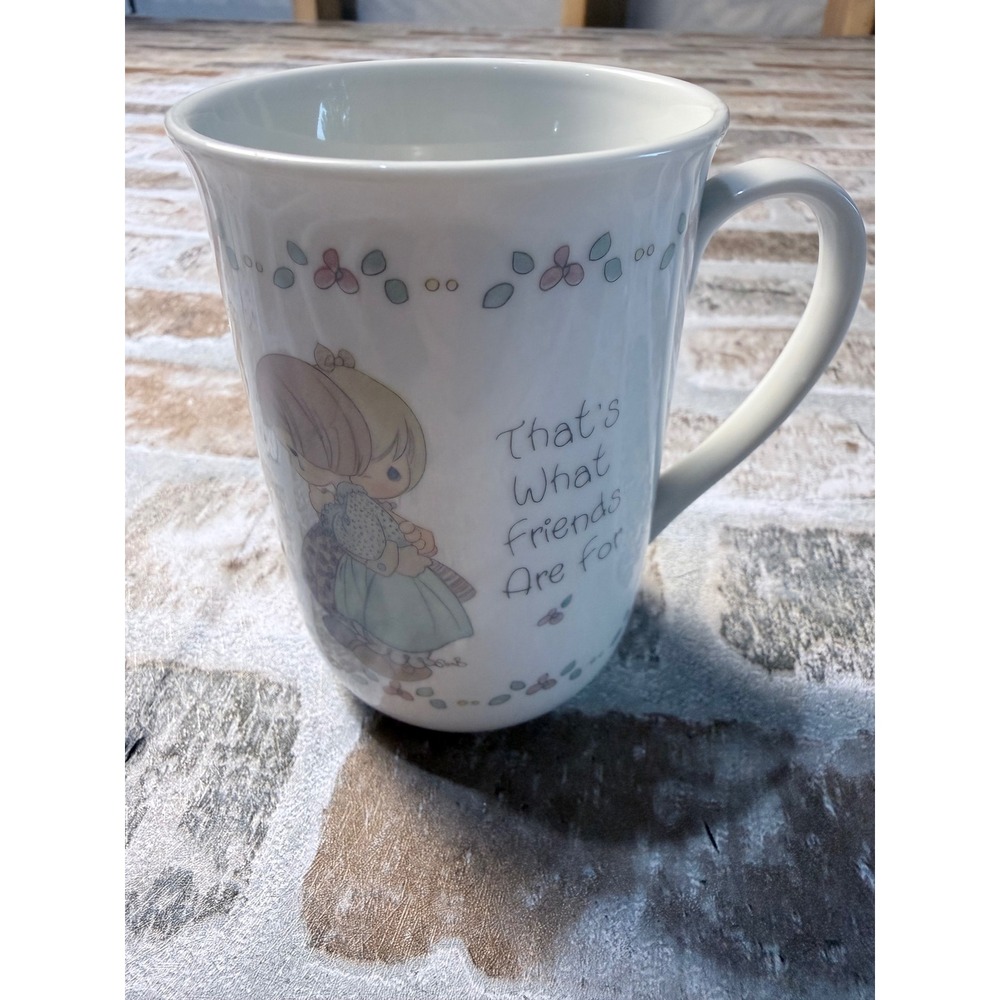 Precious Moments Vintage 1989 Thats What Friends Are For Mug Enesco 511722 Korea